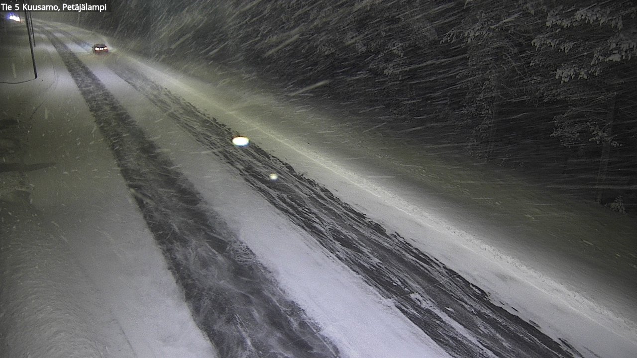 Weather Camera Image Väg 5 Kuusamo, Petäjälampi, Kuusamo, Pohjois-Pohjanmaa