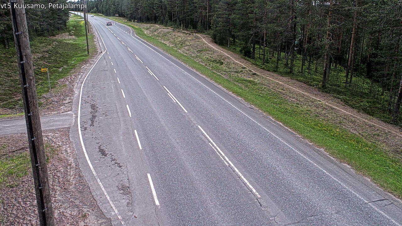 Kelikamerat Kuva Tie 5 Kuusamo, Petäjälampi, Kuusamo, Pohjois-Pohjanmaa
