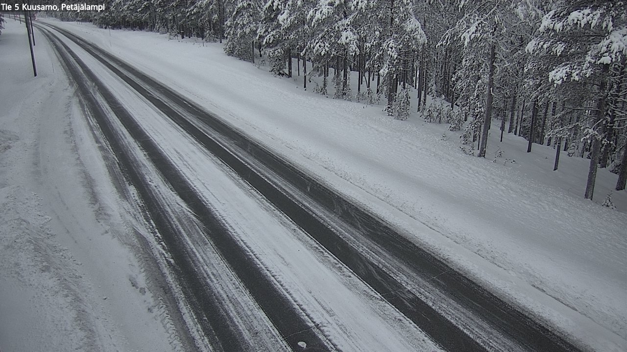 Weather Camera Image Väg 5 Kuusamo, Petäjälampi, Kuusamo, Pohjois-Pohjanmaa