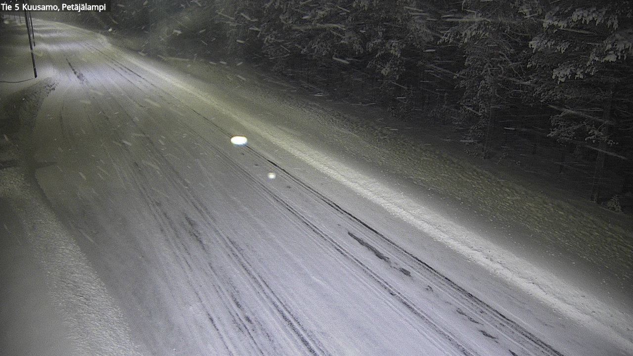 Weather Camera Image Väg 5 Kuusamo, Petäjälampi, Kuusamo, Pohjois-Pohjanmaa