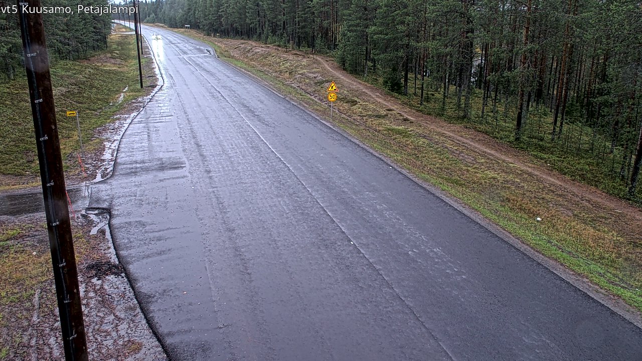 Weather Camera Image Road 5 Kuusamo, Petäjälampi, Kuusamo, Pohjois-Pohjanmaa
