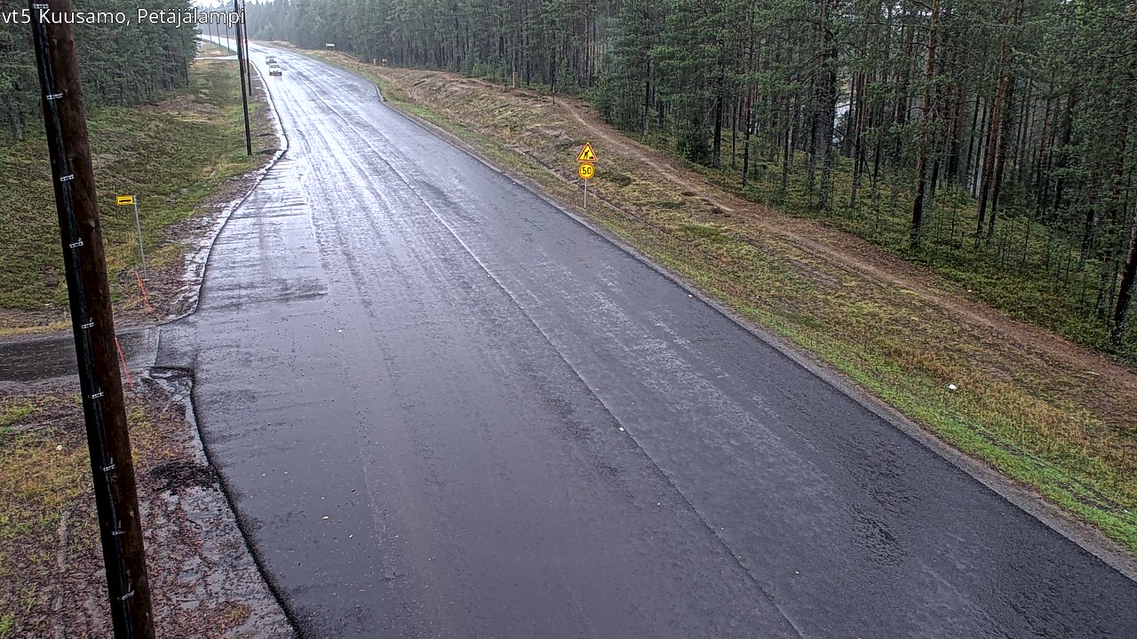 Weather Camera Image Road 5 Kuusamo, Petäjälampi, Kuusamo, Pohjois-Pohjanmaa