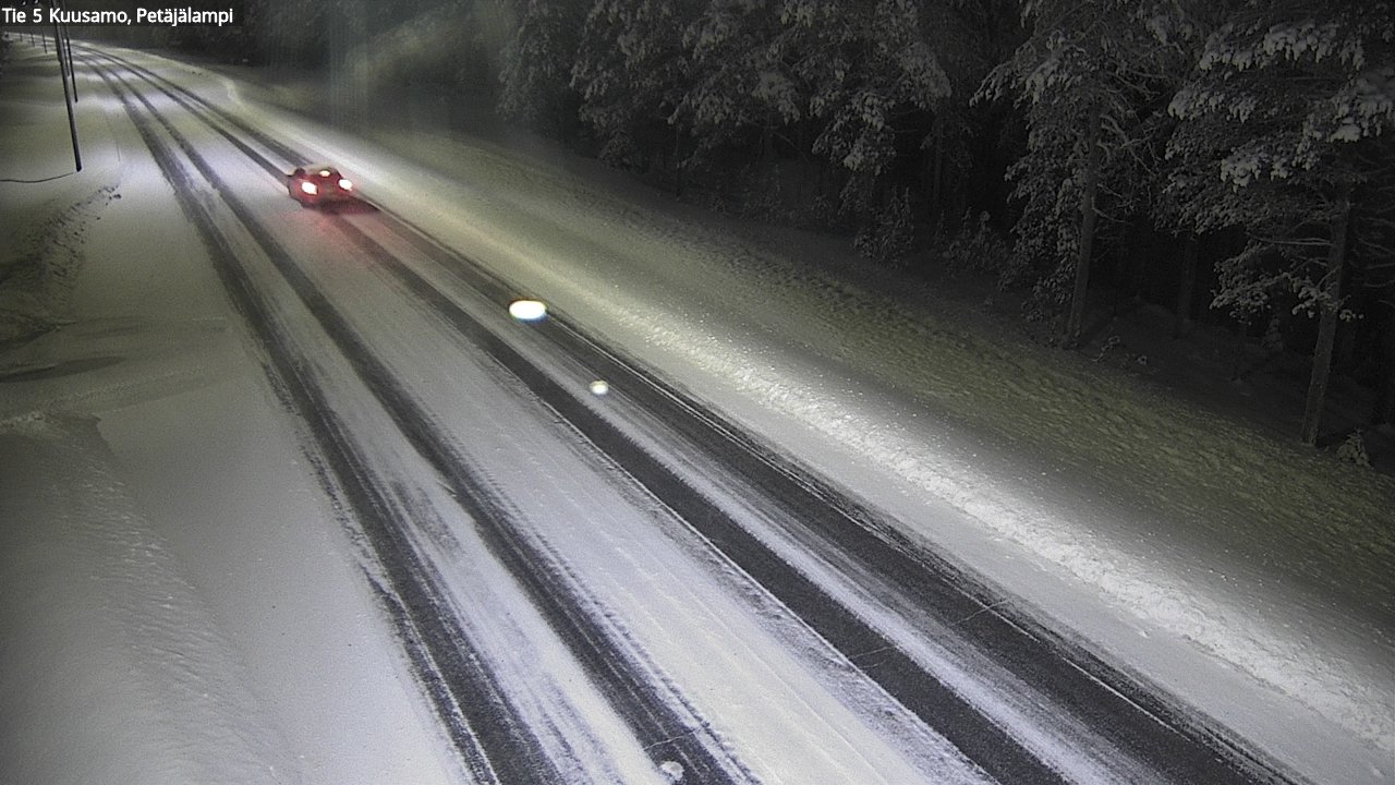 Weather Camera Image Väg 5 Kuusamo, Petäjälampi, Kuusamo, Pohjois-Pohjanmaa