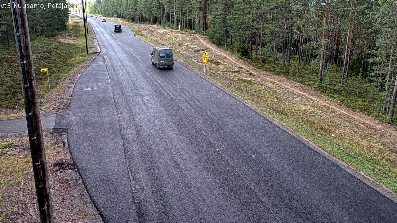Kelikamerat Kuva Tie 5 Kuusamo, Petäjälampi, Kuusamo, Pohjois-Pohjanmaa