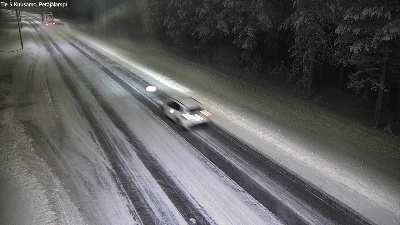Weather Camera Image Väg 5 Kuusamo, Petäjälampi, Kuusamo, Pohjois-Pohjanmaa