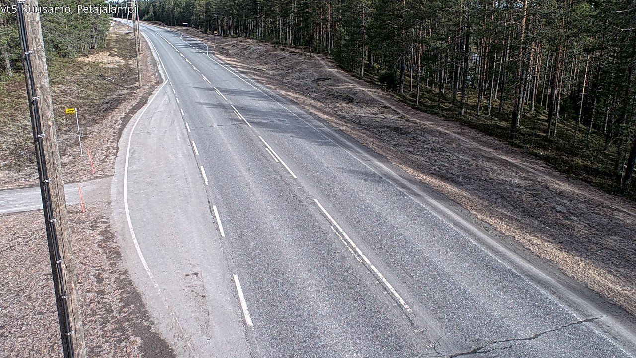 Kelikamerat Kuva Tie 5 Kuusamo, Petäjälampi, Kuusamo, Pohjois-Pohjanmaa