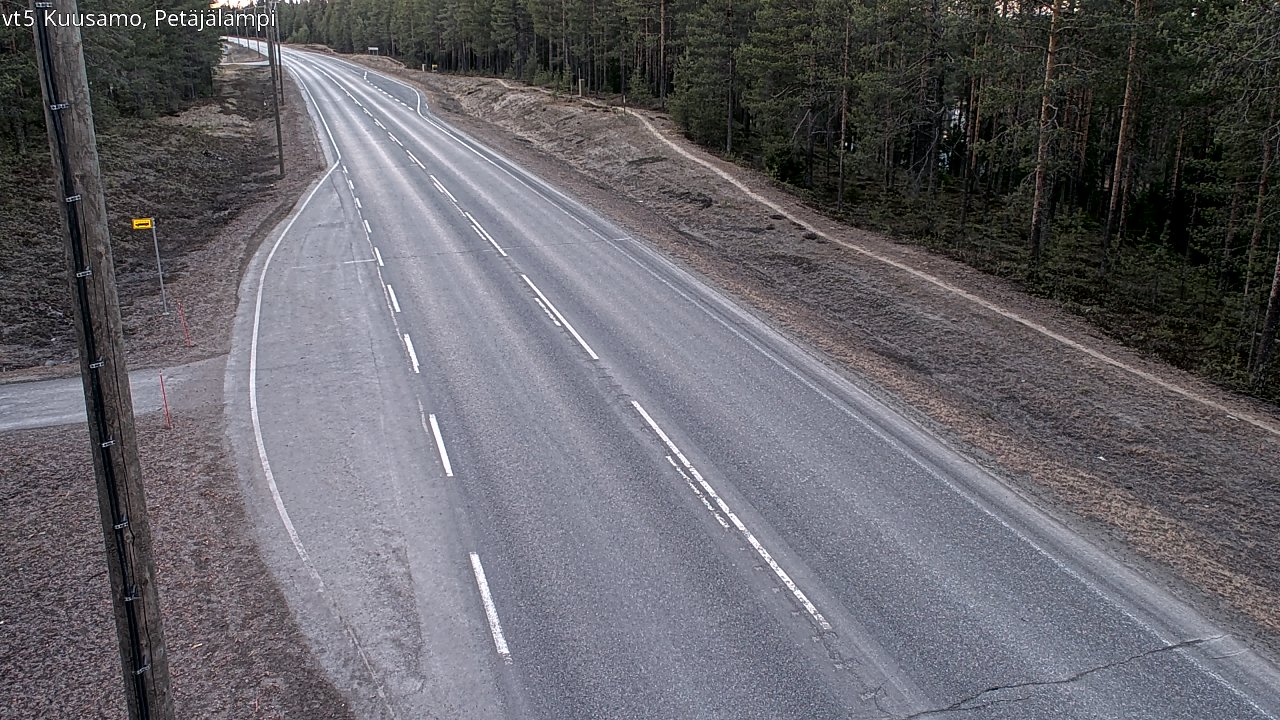 Kelikamerat Kuva Tie 5 Kuusamo, Petäjälampi, Kuusamo, Pohjois-Pohjanmaa