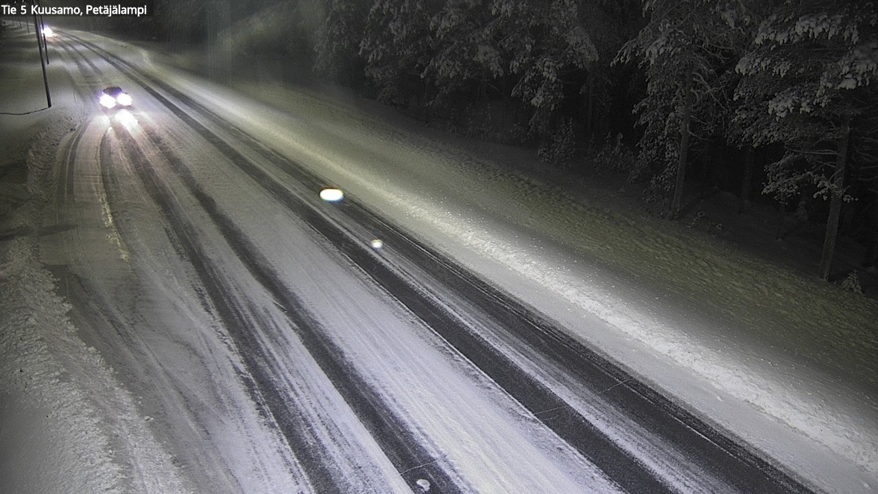 Weather Camera Image Väg 5 Kuusamo, Petäjälampi, Kuusamo, Pohjois-Pohjanmaa