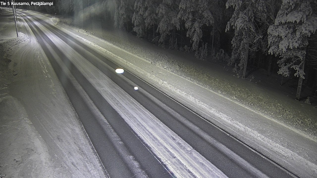 Weather Camera Image Road 5 Kuusamo, Petäjälampi, Kuusamo, Pohjois-Pohjanmaa