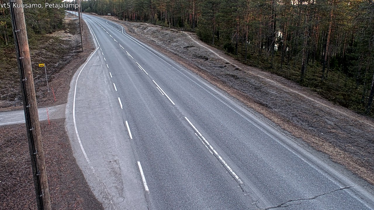 Weather Camera Image Road 5 Kuusamo, Petäjälampi, Kuusamo, Pohjois-Pohjanmaa
