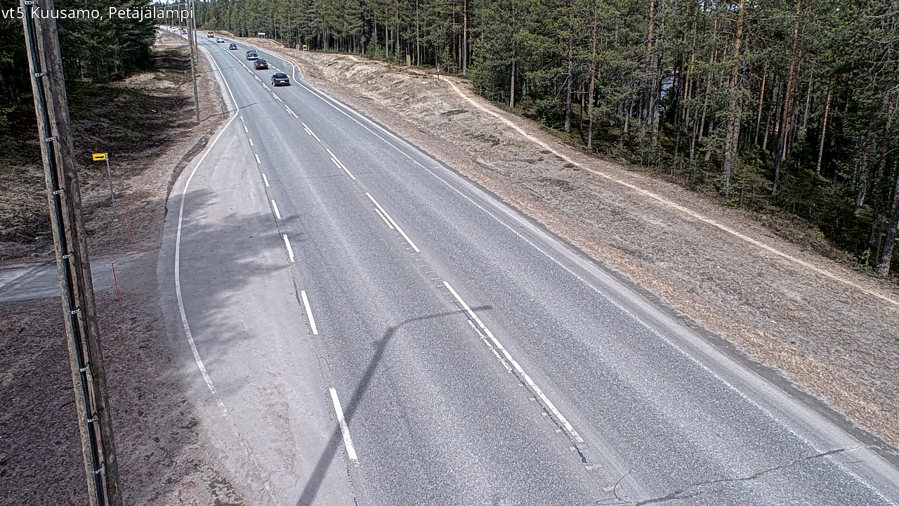 Kelikamerat Kuva Tie 5 Kuusamo, Petäjälampi, Kuusamo, Pohjois-Pohjanmaa