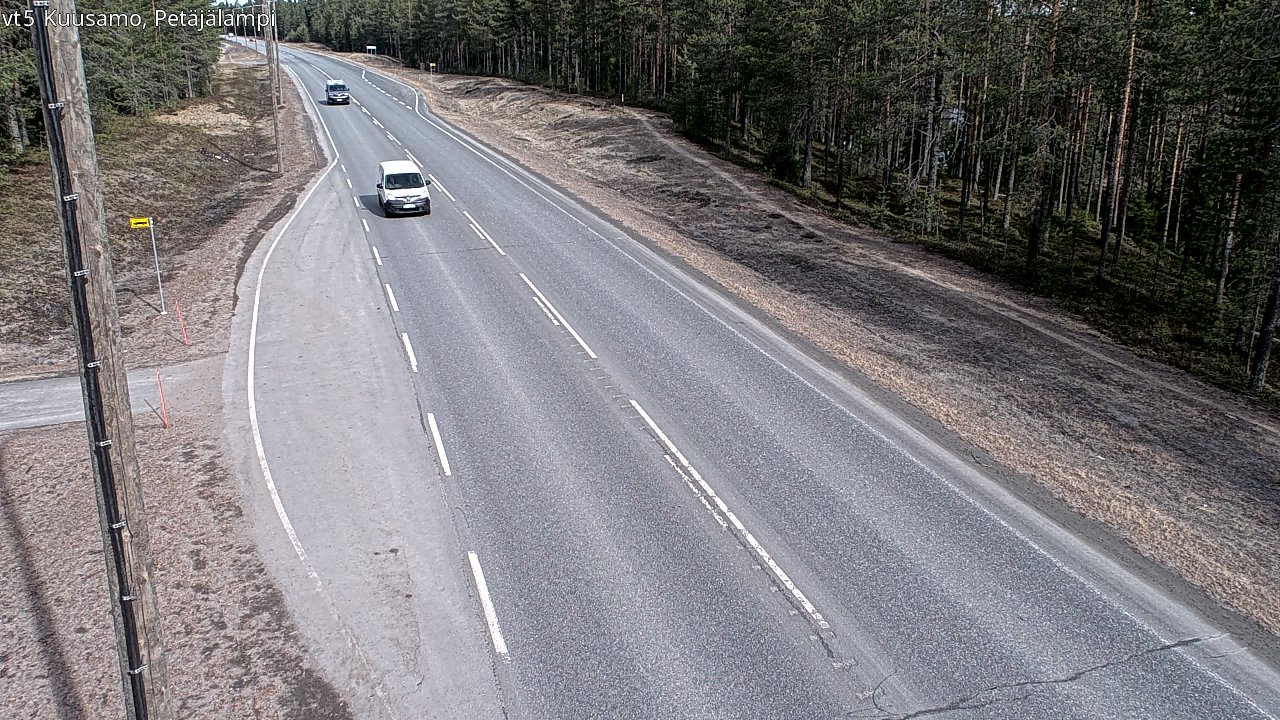Kelikamerat Kuva Tie 5 Kuusamo, Petäjälampi, Kuusamo, Pohjois-Pohjanmaa