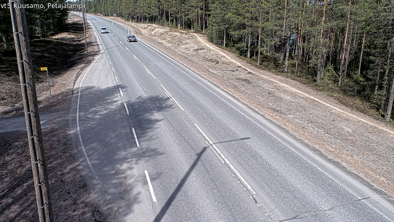 Kelikamerat Kuva Tie 5 Kuusamo, Petäjälampi, Kuusamo, Pohjois-Pohjanmaa
