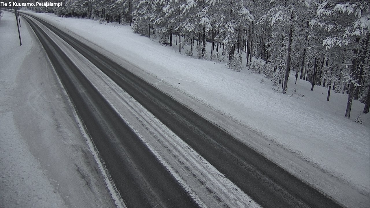 Kelikamerat Kuva Tie 5 Kuusamo, Petäjälampi, Kuusamo, Pohjois-Pohjanmaa
