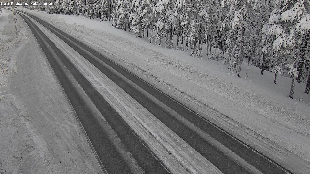 Kelikamerat Kuva Tie 5 Kuusamo, Petäjälampi, Kuusamo, Pohjois-Pohjanmaa