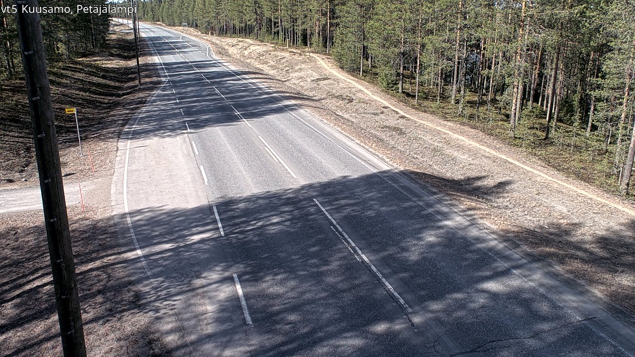 Kelikamerat Kuva Tie 5 Kuusamo, Petäjälampi, Kuusamo, Pohjois-Pohjanmaa