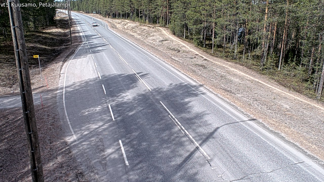Kelikamerat Kuva Tie 5 Kuusamo, Petäjälampi, Kuusamo, Pohjois-Pohjanmaa