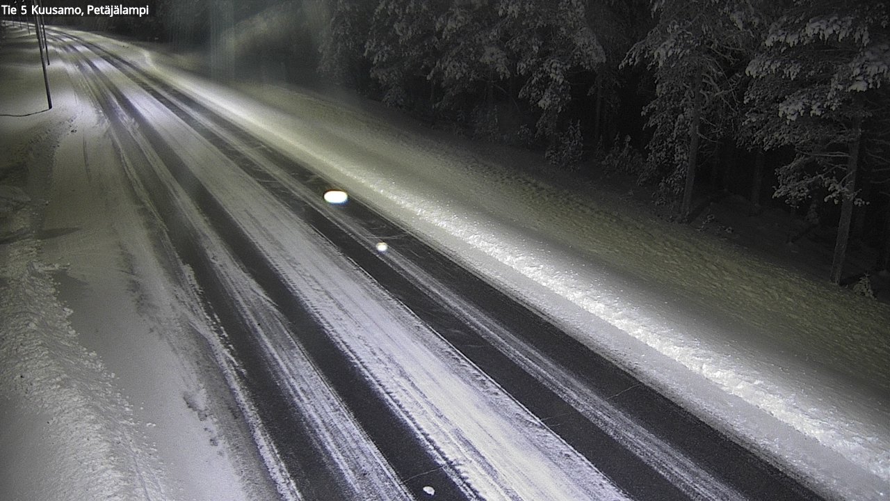 Weather Camera Image Road 5 Kuusamo, Petäjälampi, Kuusamo, Pohjois-Pohjanmaa