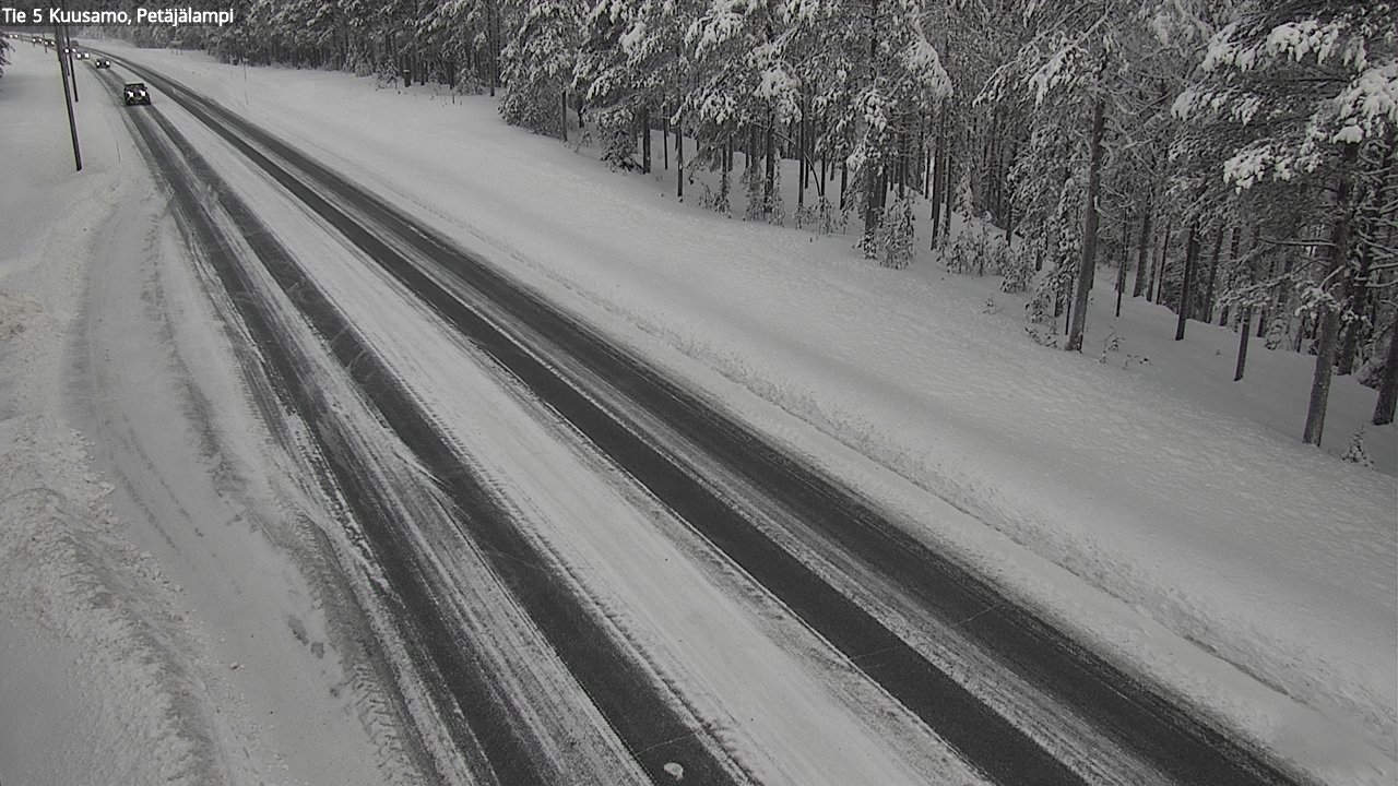 Weather Camera Image Väg 5 Kuusamo, Petäjälampi, Kuusamo, Pohjois-Pohjanmaa