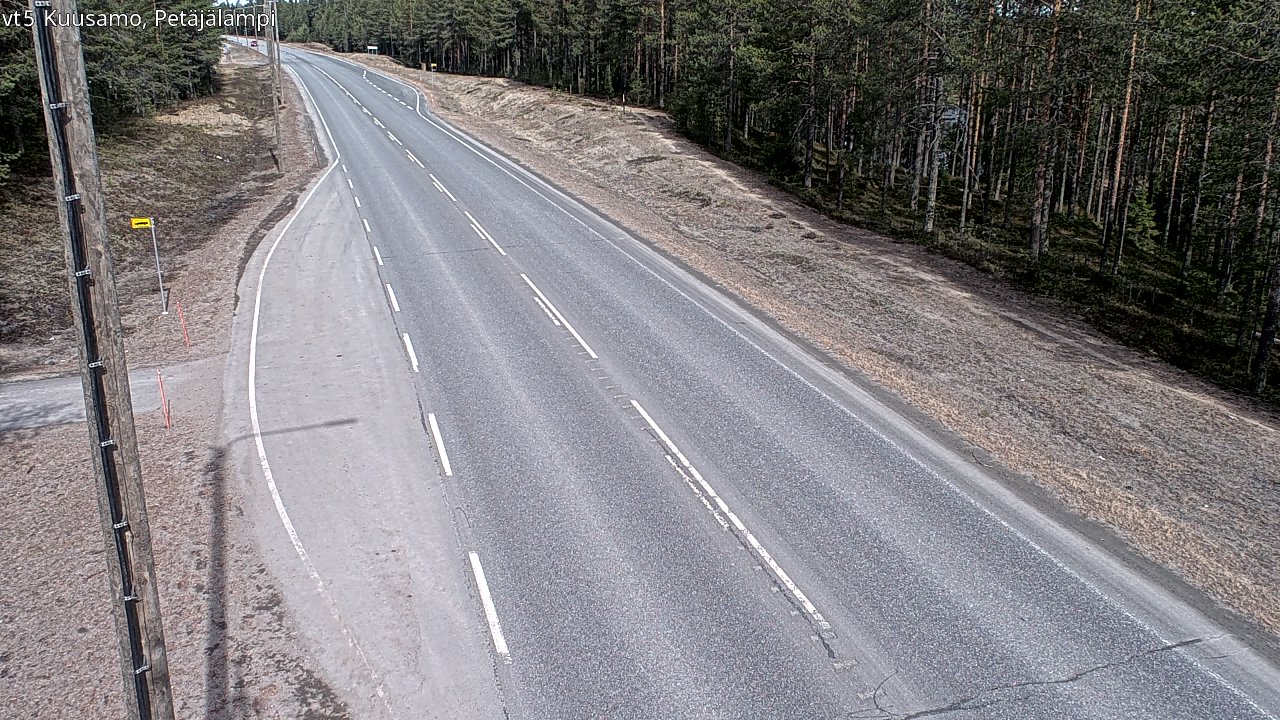 Kelikamerat Kuva Tie 5 Kuusamo, Petäjälampi, Kuusamo, Pohjois-Pohjanmaa