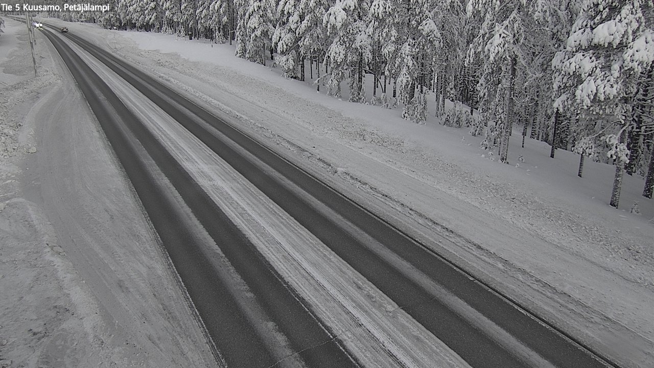 Kelikamerat Kuva Tie 5 Kuusamo, Petäjälampi, Kuusamo, Pohjois-Pohjanmaa