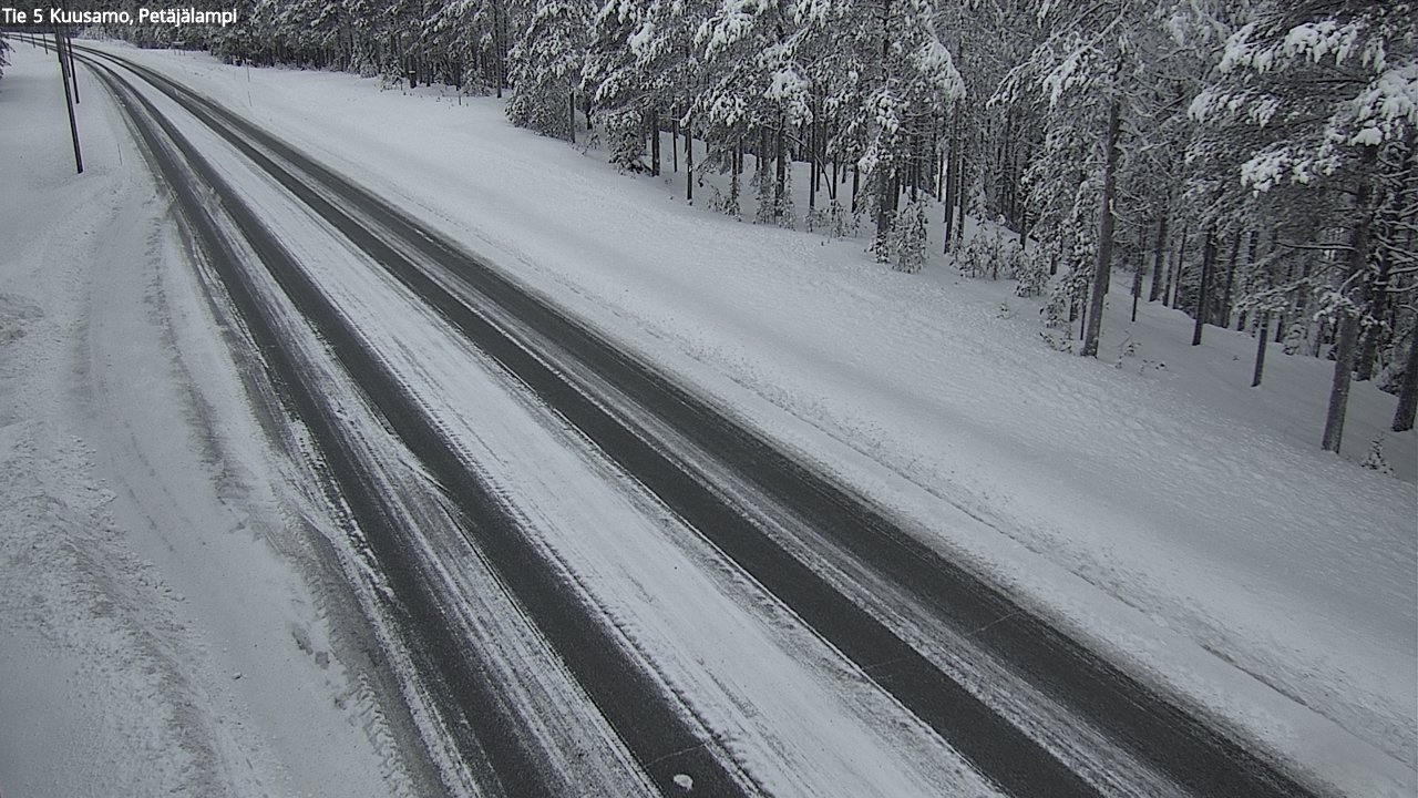 Weather Camera Image Väg 5 Kuusamo, Petäjälampi, Kuusamo, Pohjois-Pohjanmaa