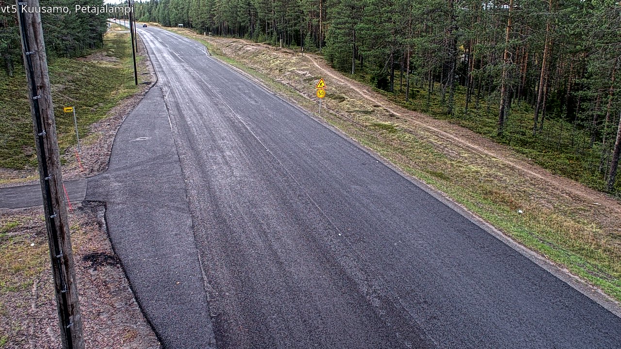 Kelikamerat Kuva Tie 5 Kuusamo, Petäjälampi, Kuusamo, Pohjois-Pohjanmaa