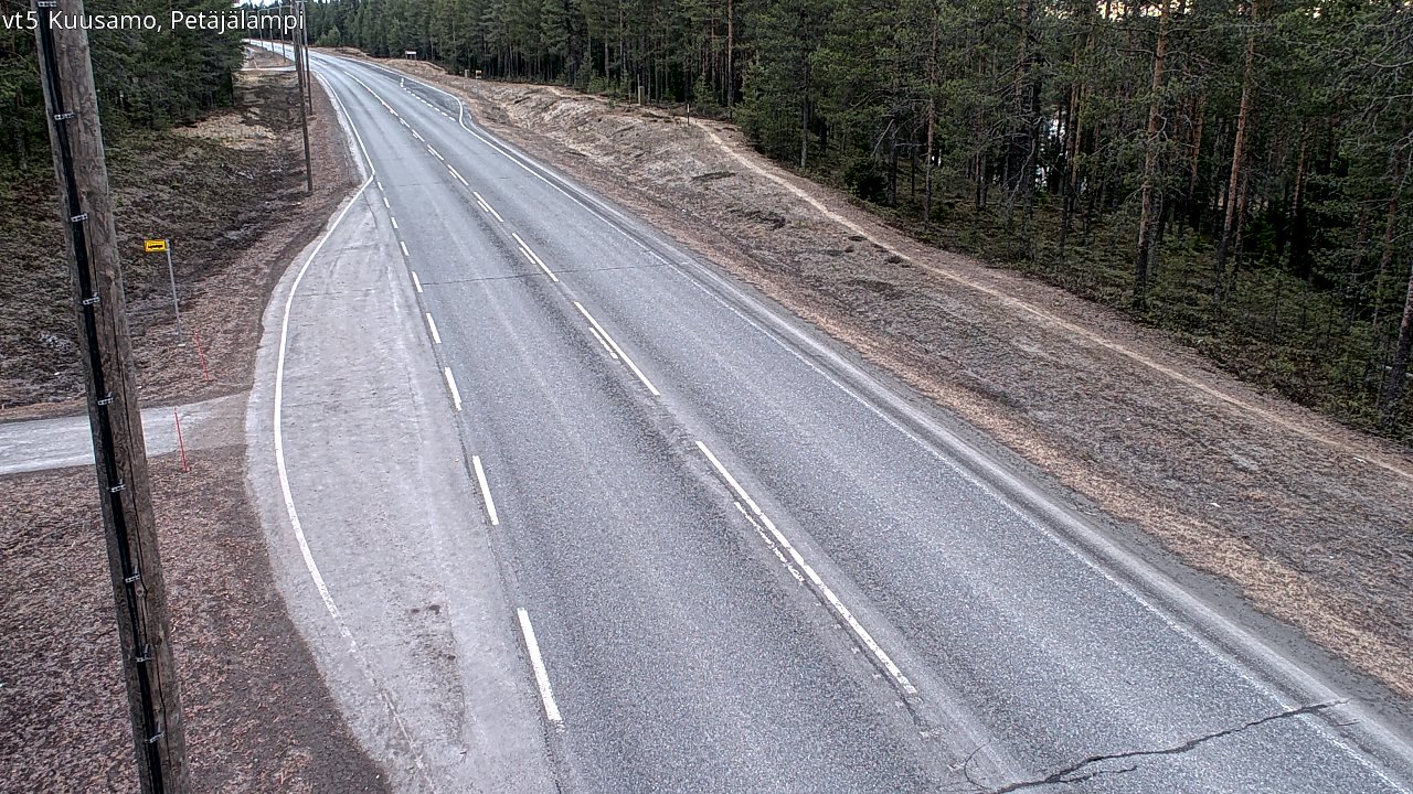 Kelikamerat Kuva Tie 5 Kuusamo, Petäjälampi, Kuusamo, Pohjois-Pohjanmaa