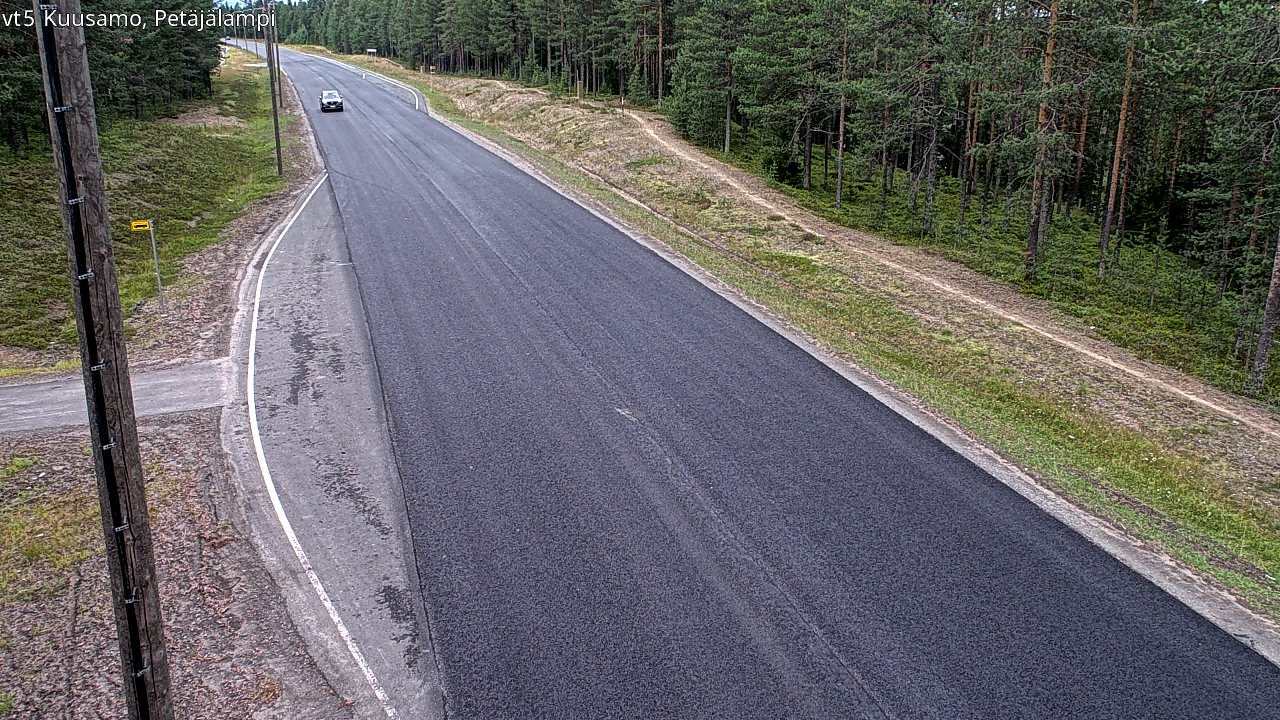 Kelikamerat Kuva Tie 5 Kuusamo, Petäjälampi, Kuusamo, Pohjois-Pohjanmaa