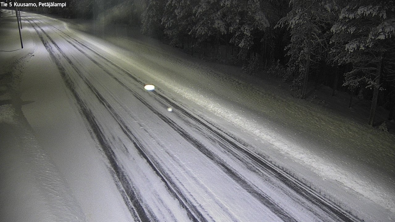 Weather Camera Image Väg 5 Kuusamo, Petäjälampi, Kuusamo, Pohjois-Pohjanmaa