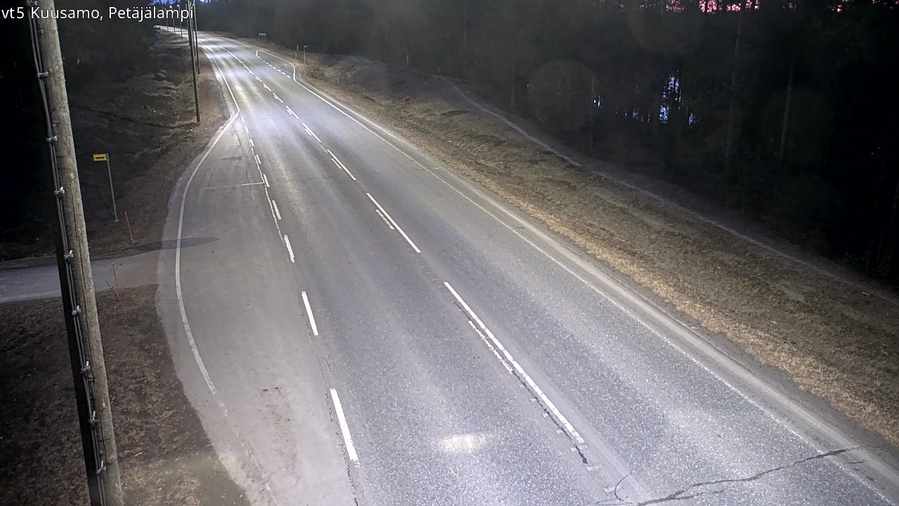 Weather Camera Image Road 5 Kuusamo, Petäjälampi, Kuusamo, Pohjois-Pohjanmaa