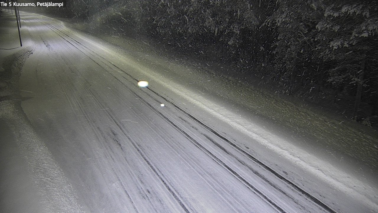 Weather Camera Image Väg 5 Kuusamo, Petäjälampi, Kuusamo, Pohjois-Pohjanmaa
