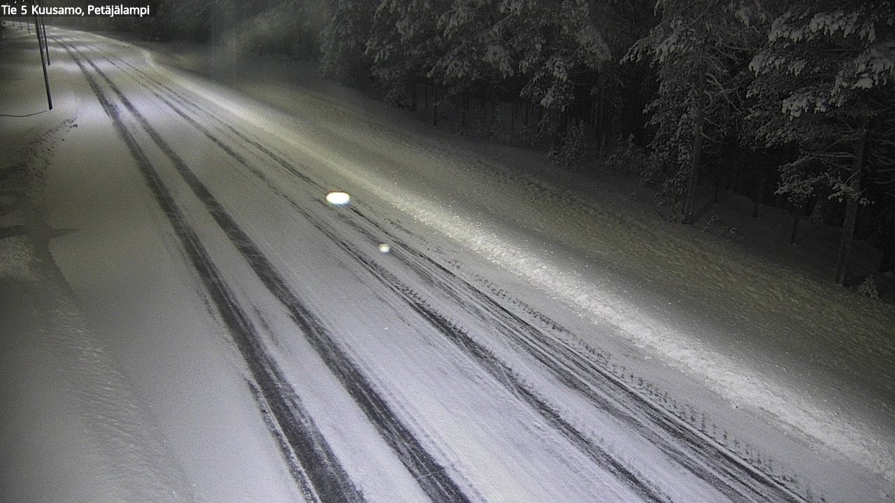 Weather Camera Image Väg 5 Kuusamo, Petäjälampi, Kuusamo, Pohjois-Pohjanmaa
