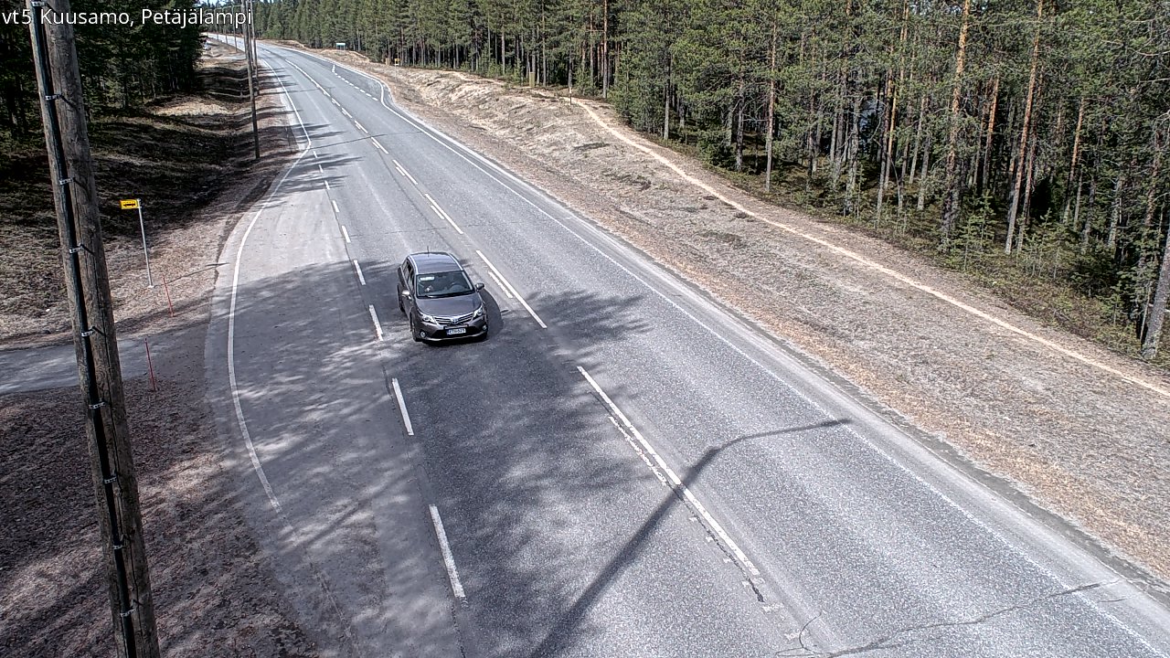 Kelikamerat Kuva Tie 5 Kuusamo, Petäjälampi, Kuusamo, Pohjois-Pohjanmaa