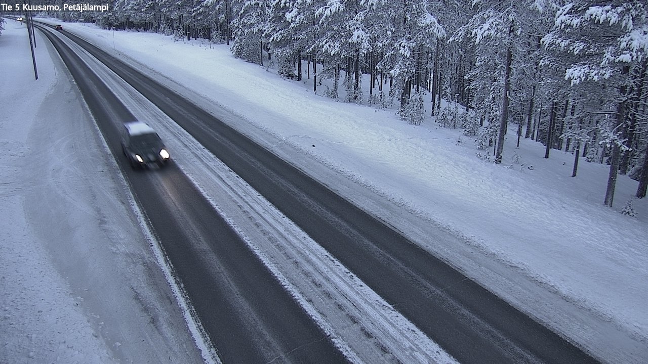 Kelikamerat Kuva Tie 5 Kuusamo, Petäjälampi, Kuusamo, Pohjois-Pohjanmaa