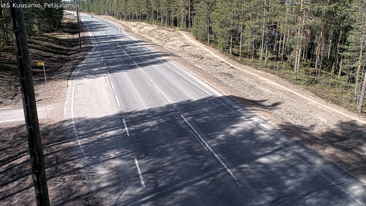 Kelikamerat Kuva Tie 5 Kuusamo, Petäjälampi, Kuusamo, Pohjois-Pohjanmaa