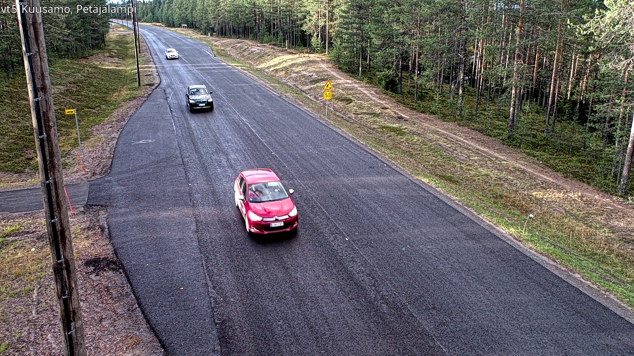 Kelikamerat Kuva Tie 5 Kuusamo, Petäjälampi, Kuusamo, Pohjois-Pohjanmaa