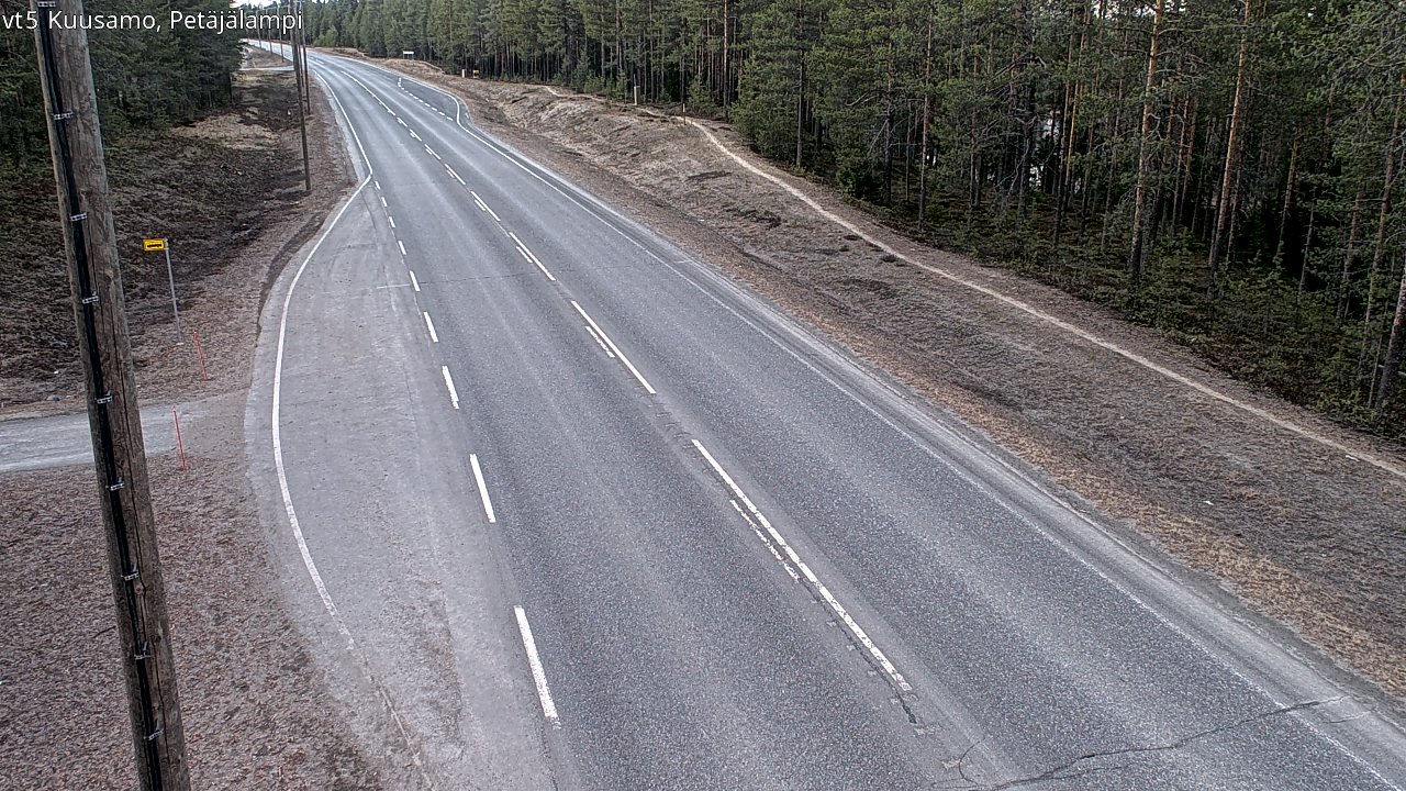 Kelikamerat Kuva Tie 5 Kuusamo, Petäjälampi, Kuusamo, Pohjois-Pohjanmaa