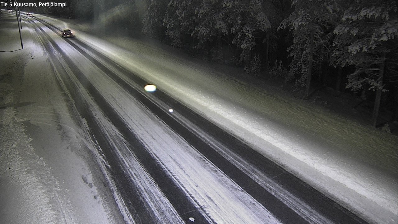 Weather Camera Image Road 5 Kuusamo, Petäjälampi, Kuusamo, Pohjois-Pohjanmaa