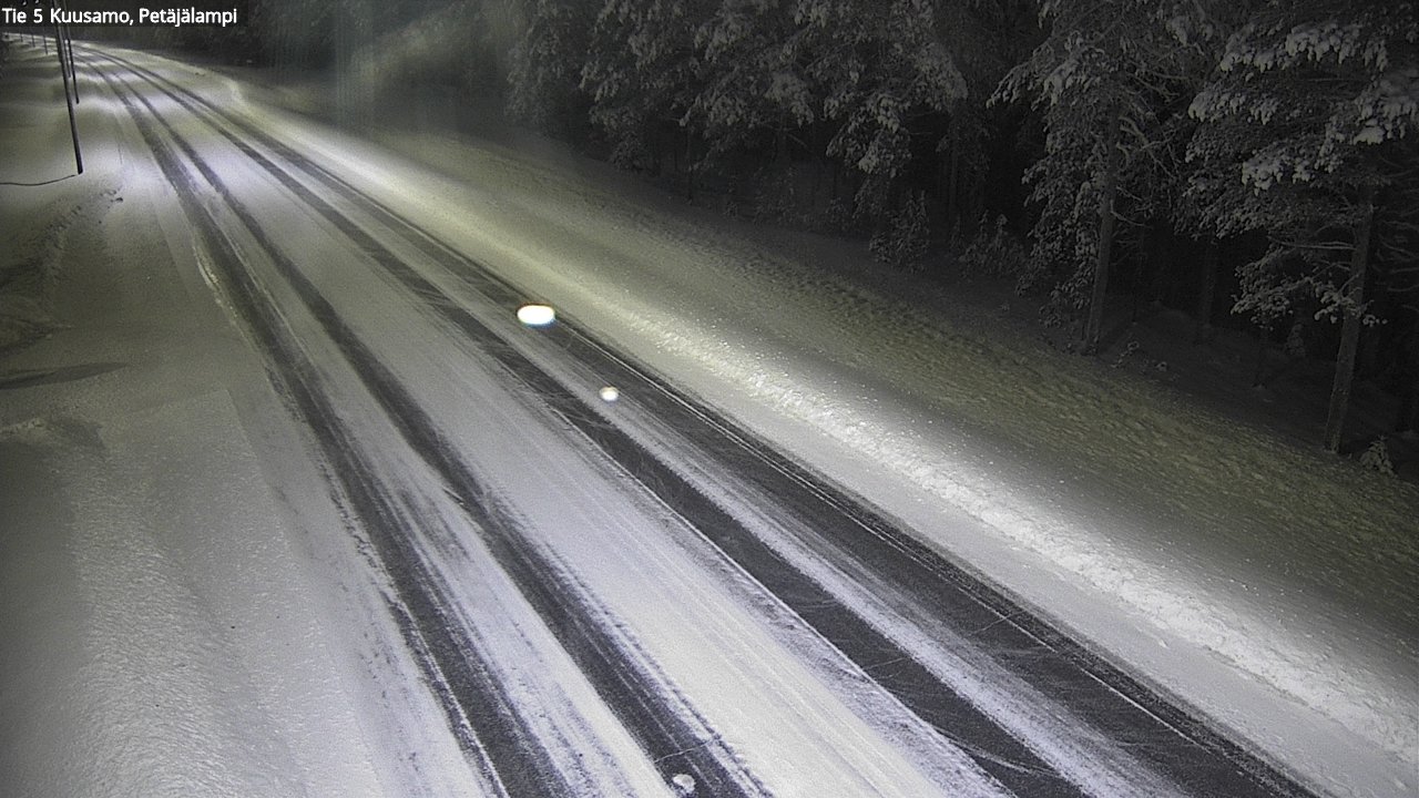 Weather Camera Image Väg 5 Kuusamo, Petäjälampi, Kuusamo, Pohjois-Pohjanmaa