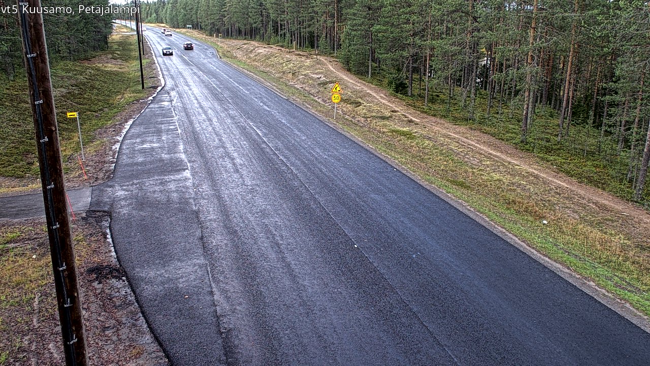 Kelikamerat Kuva Tie 5 Kuusamo, Petäjälampi, Kuusamo, Pohjois-Pohjanmaa