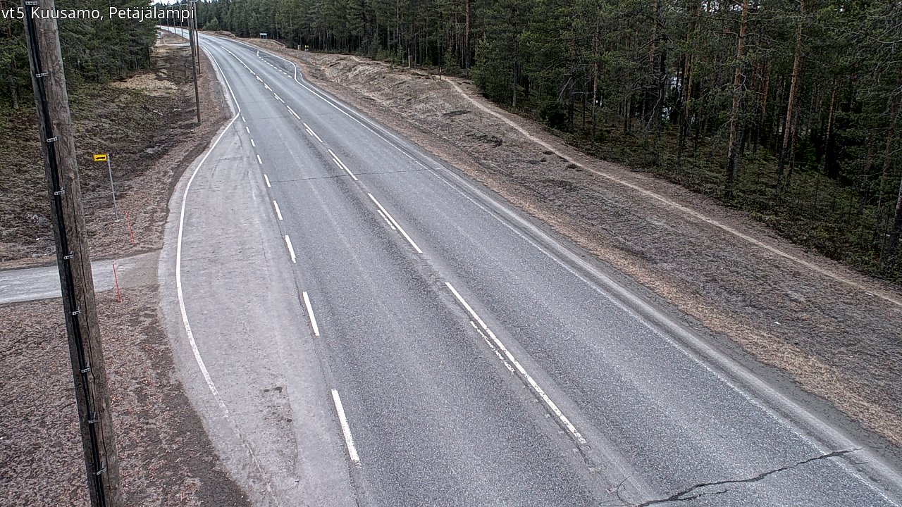 Kelikamerat Kuva Tie 5 Kuusamo, Petäjälampi, Kuusamo, Pohjois-Pohjanmaa