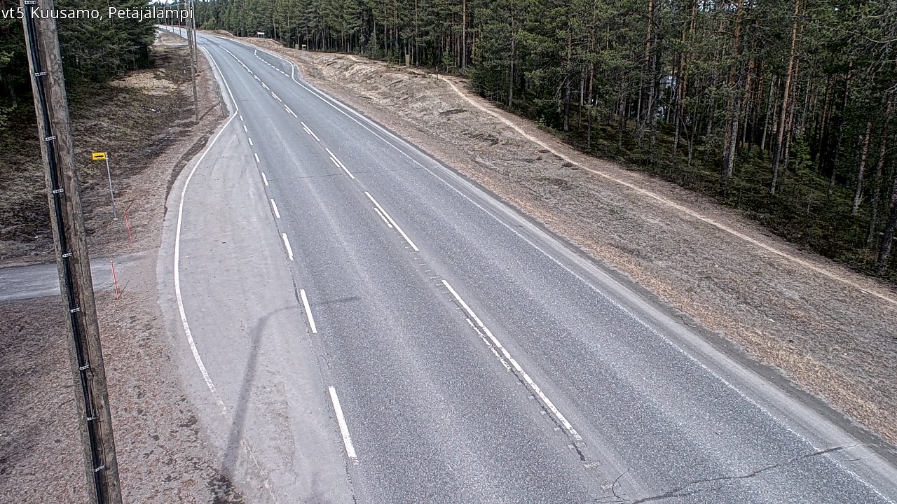 Kelikamerat Kuva Tie 5 Kuusamo, Petäjälampi, Kuusamo, Pohjois-Pohjanmaa