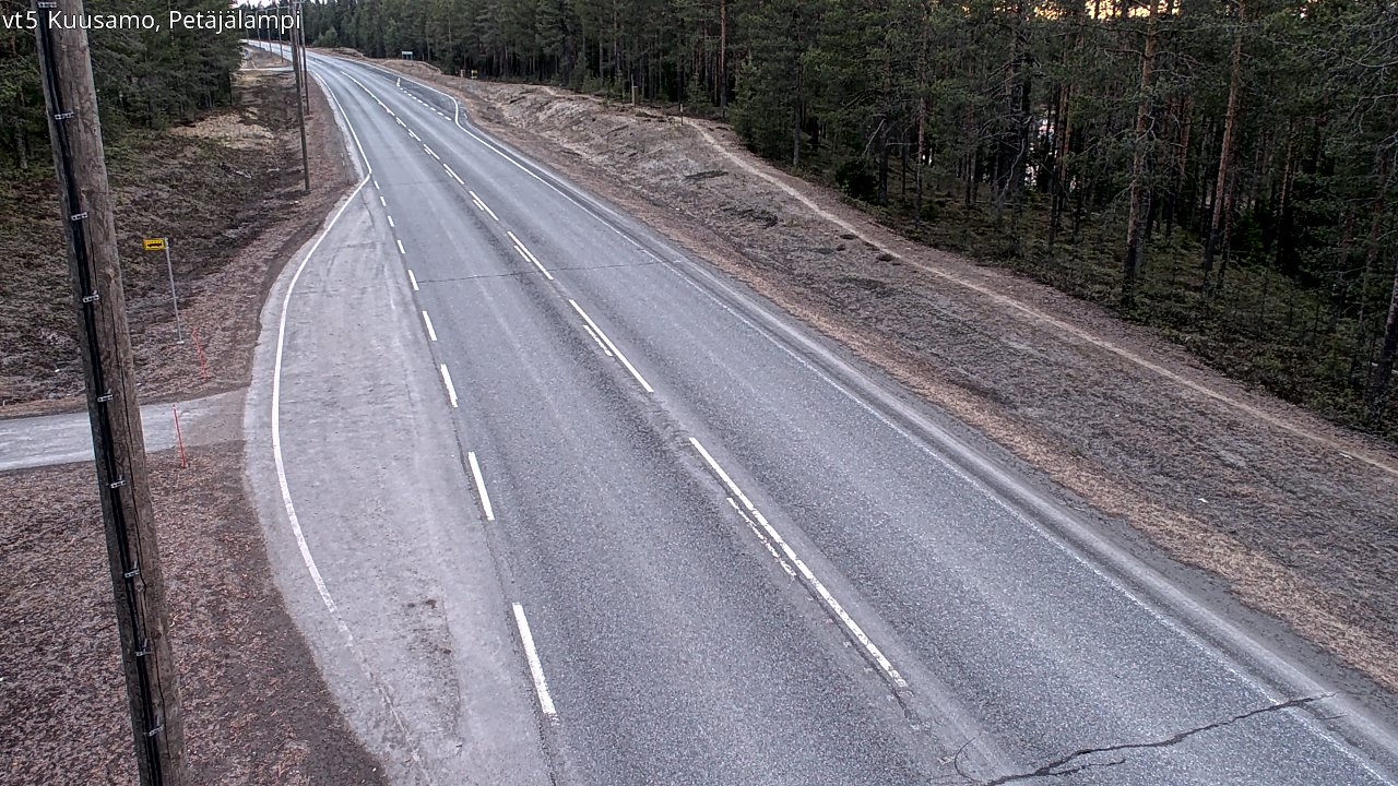 Kelikamerat Kuva Tie 5 Kuusamo, Petäjälampi, Kuusamo, Pohjois-Pohjanmaa