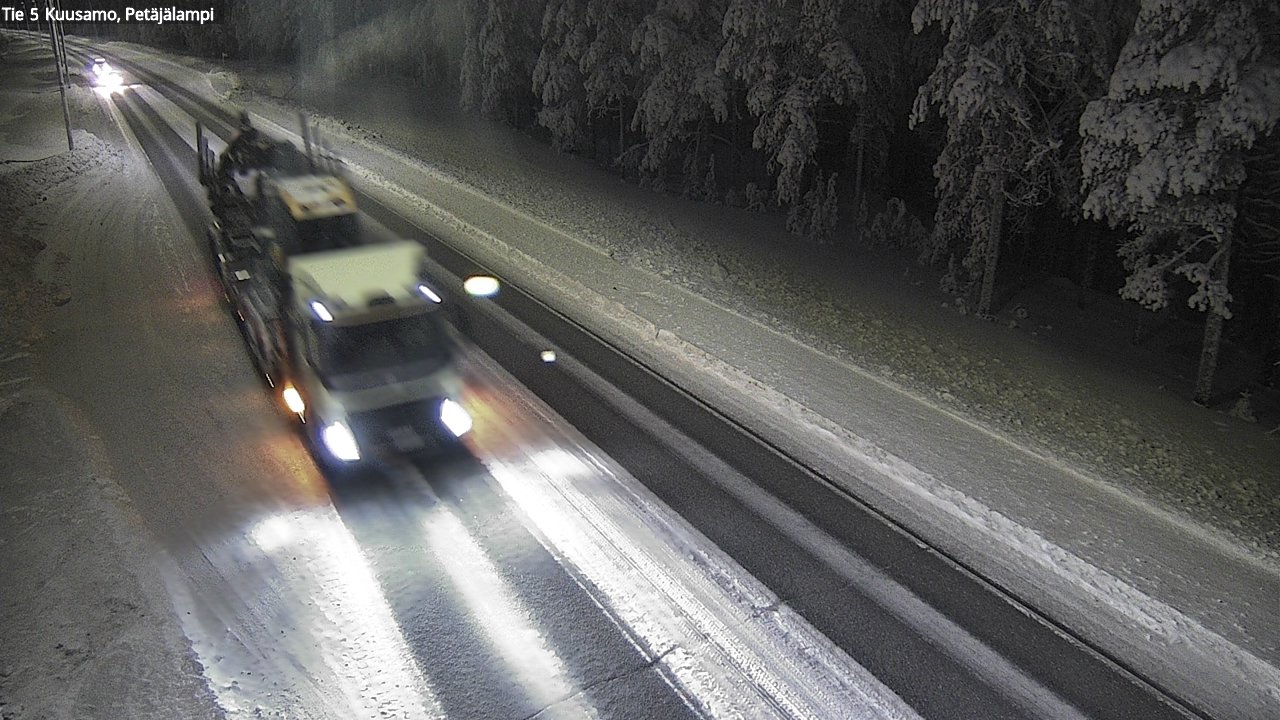 Kelikamerat Kuva Tie 5 Kuusamo, Petäjälampi, Kuusamo, Pohjois-Pohjanmaa