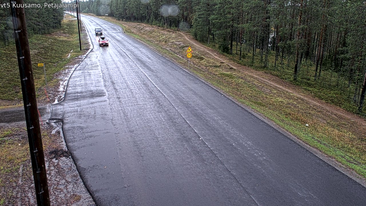 Weather Camera Image Road 5 Kuusamo, Petäjälampi, Kuusamo, Pohjois-Pohjanmaa