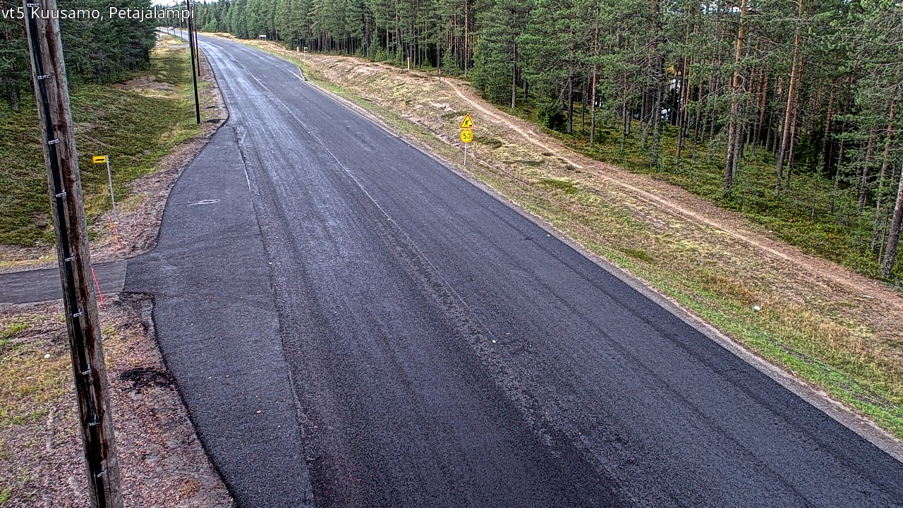 Kelikamerat Kuva Tie 5 Kuusamo, Petäjälampi, Kuusamo, Pohjois-Pohjanmaa