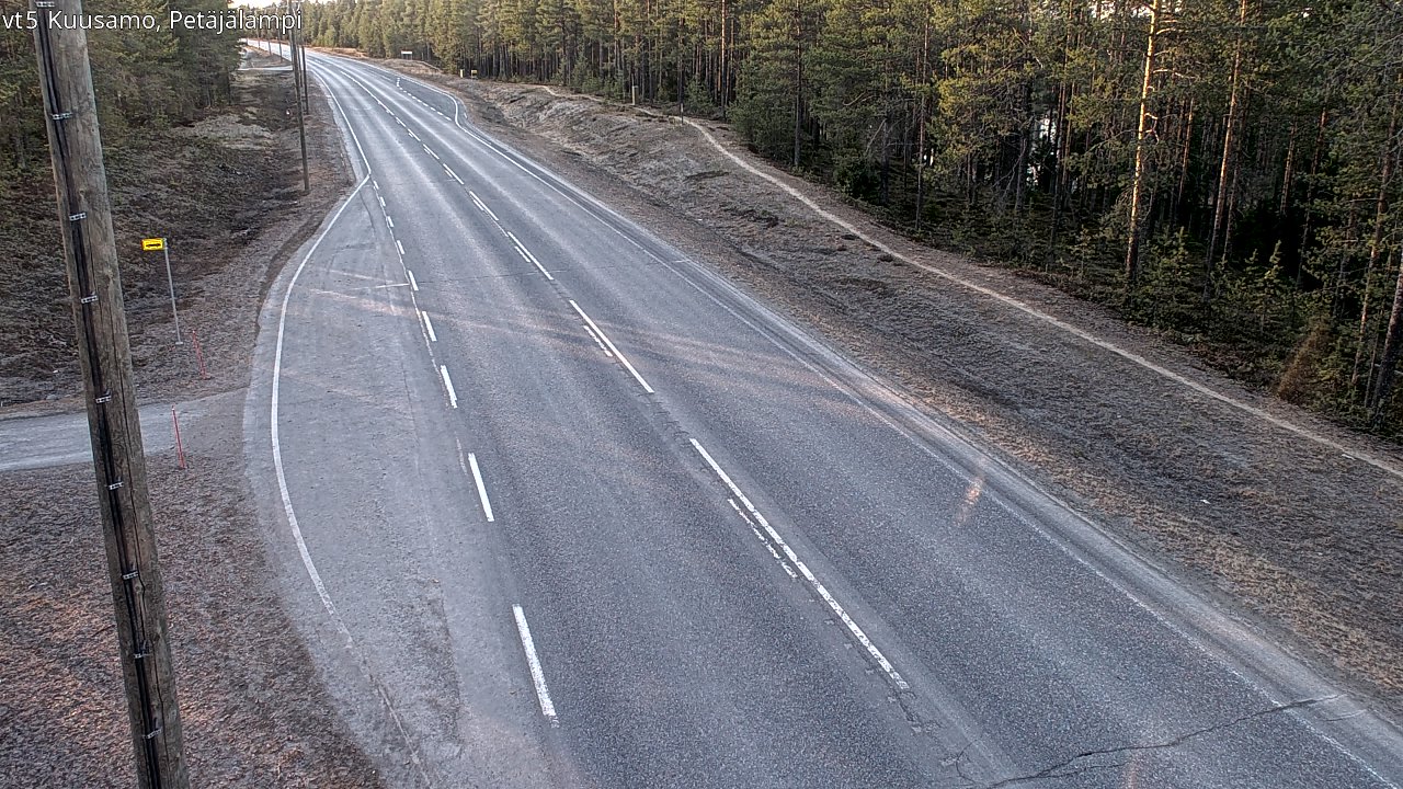 Kelikamerat Kuva Tie 5 Kuusamo, Petäjälampi, Kuusamo, Pohjois-Pohjanmaa
