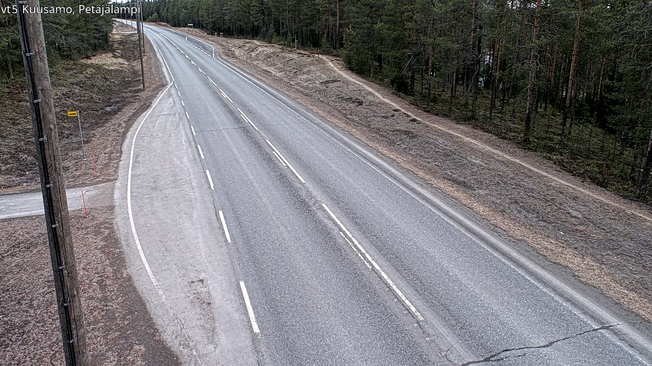 Kelikamerat Kuva Tie 5 Kuusamo, Petäjälampi, Kuusamo, Pohjois-Pohjanmaa