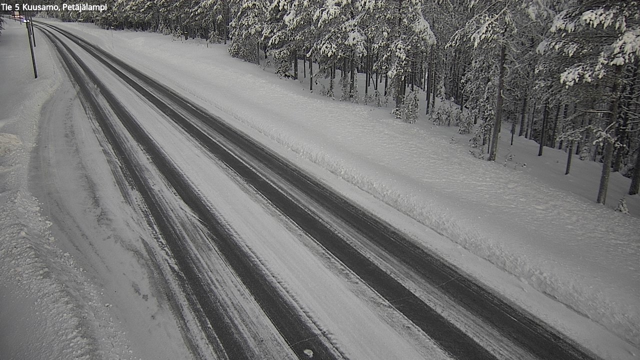 Weather Camera Image Väg 5 Kuusamo, Petäjälampi, Kuusamo, Pohjois-Pohjanmaa